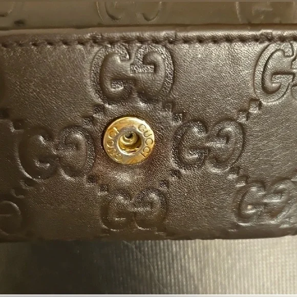 Gucci Brown Guccissima Leather 6 Hook Key Case Lace Up Corset Gold Vintage - Picture 5 of 8